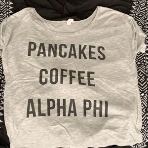 Alpha Phi slouchy shirt